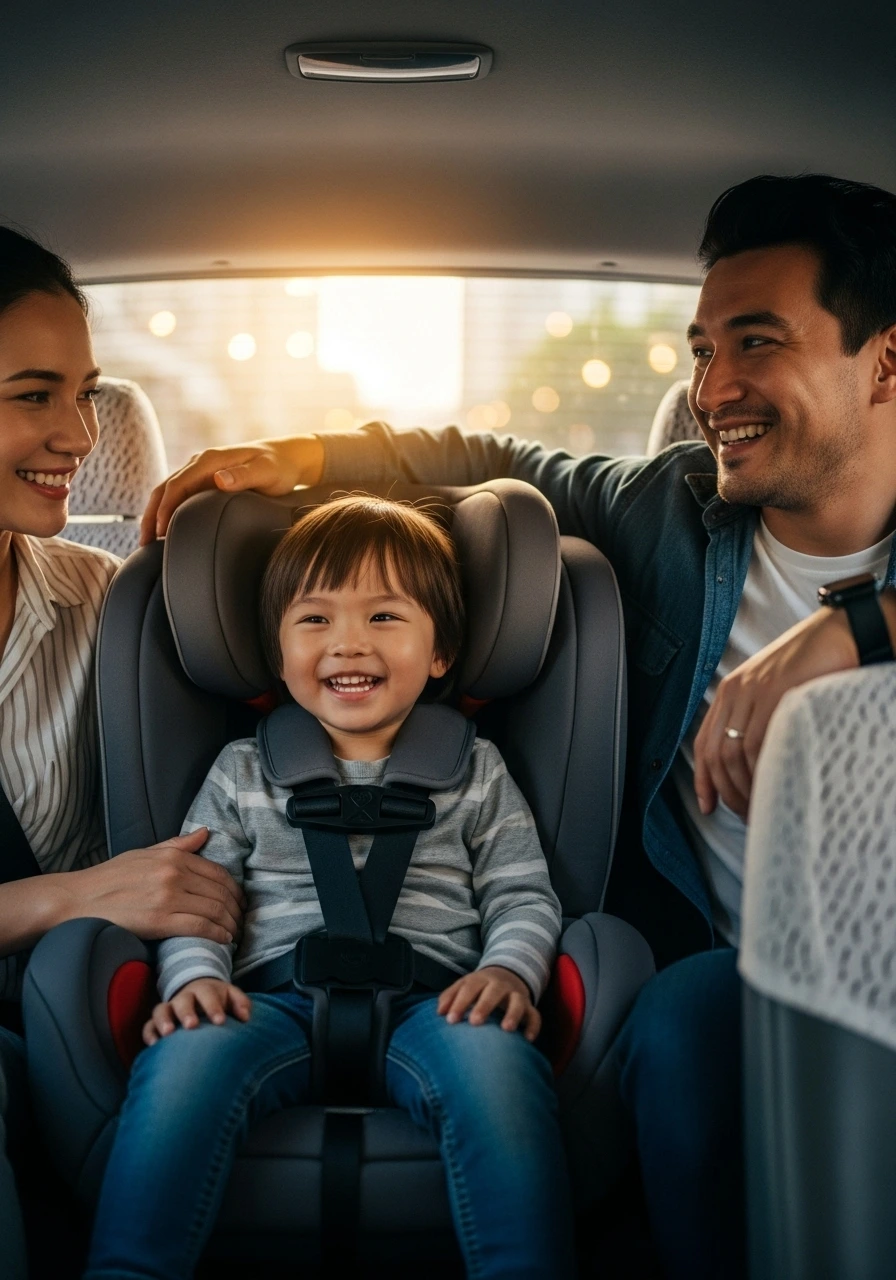 Family cab with taxi seat