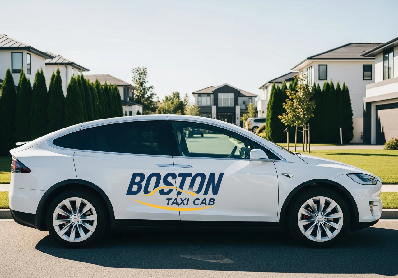 Tesla Model X - Boston Taxi Cab