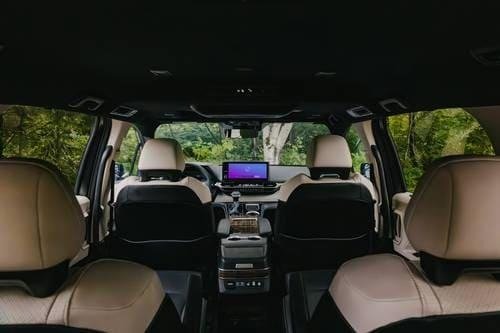 Interior View of Boston Taxi Cab